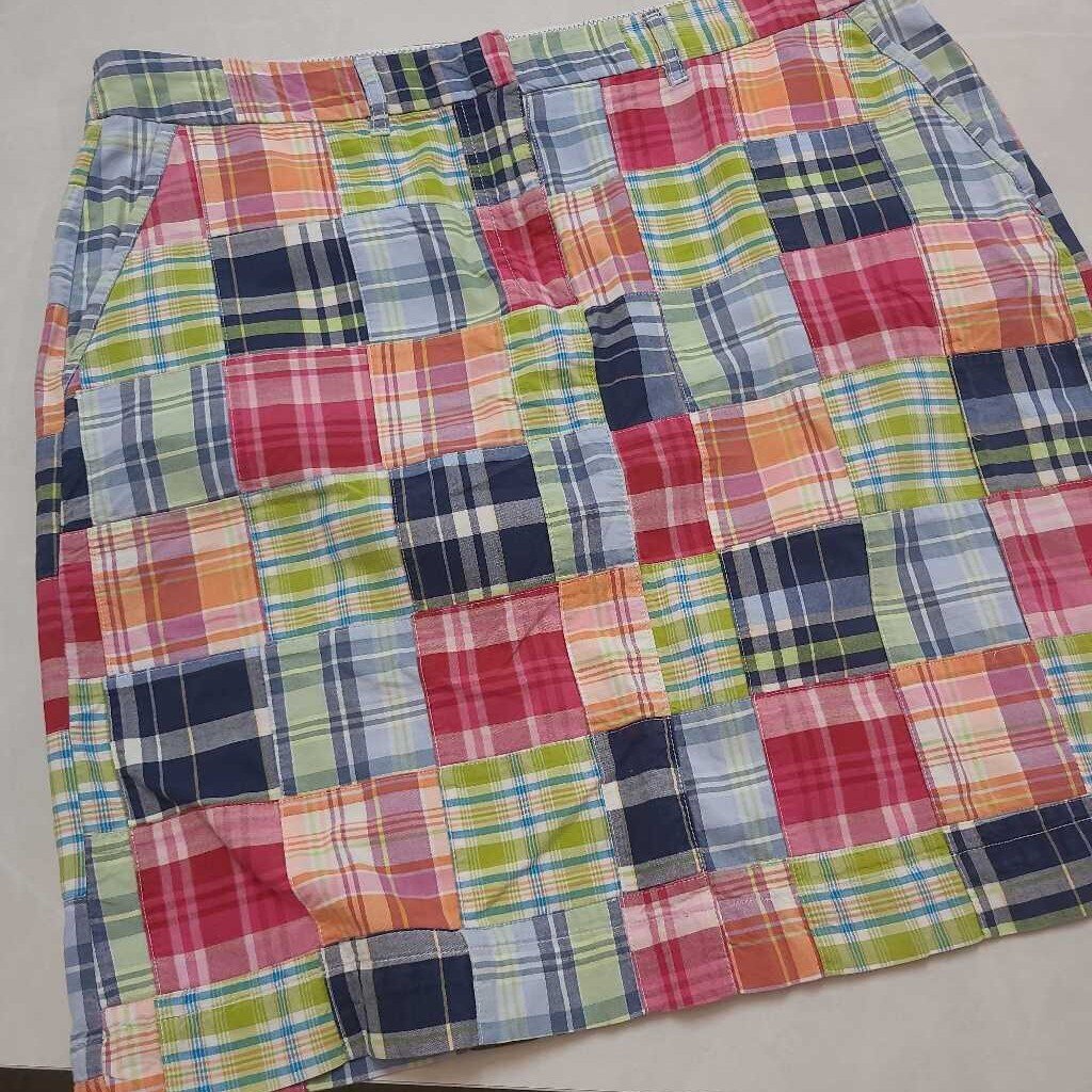 PLAID PATCHWORK SKIRT
