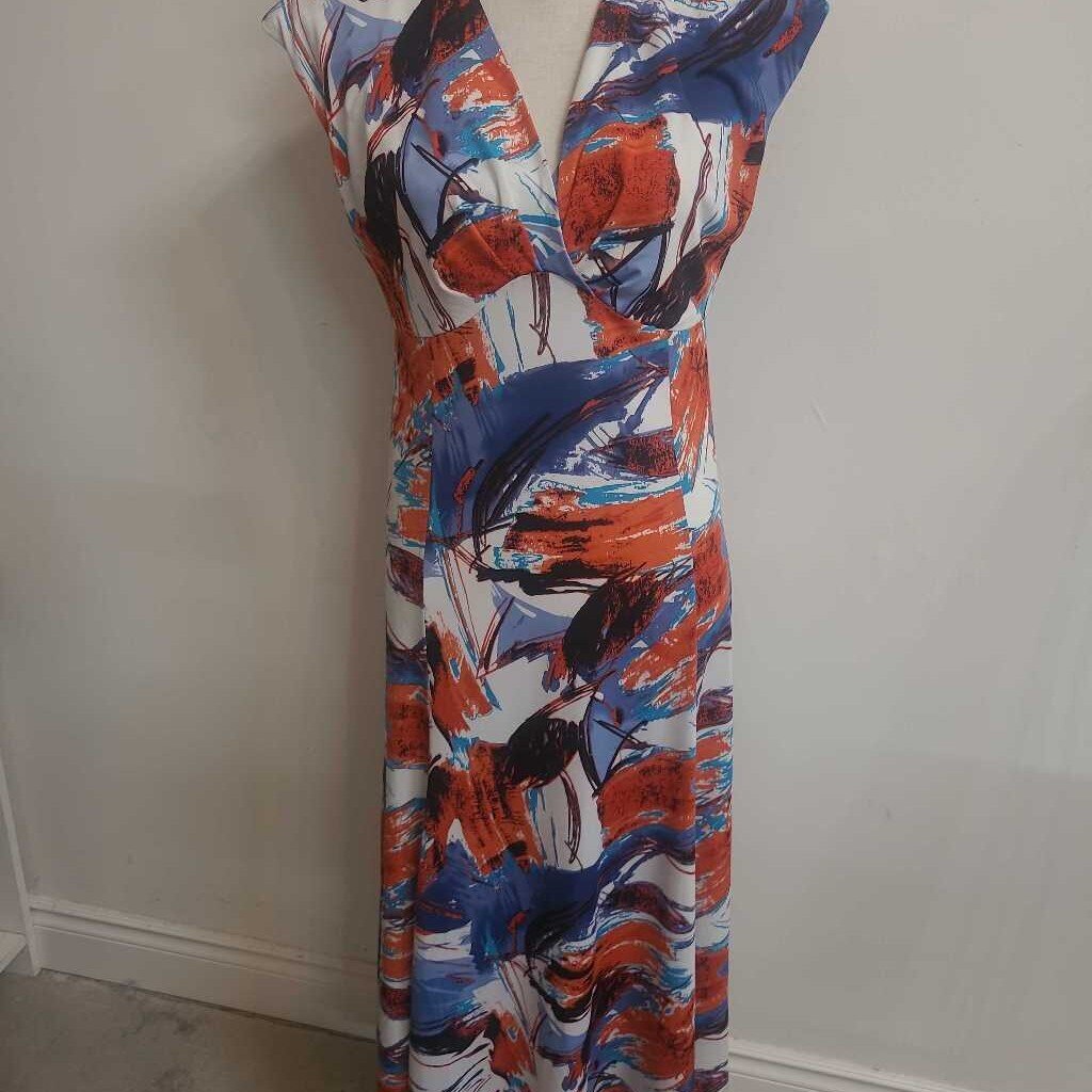 LONG MULTI PATTERN DRESS