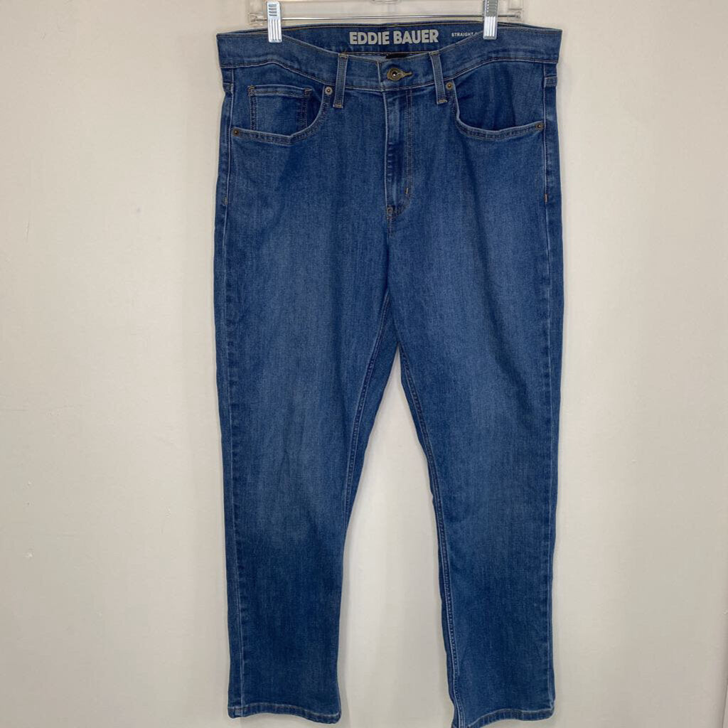 EDDIE BAUER - BLUE DENIM "STRAIGHT FIT" JEANS