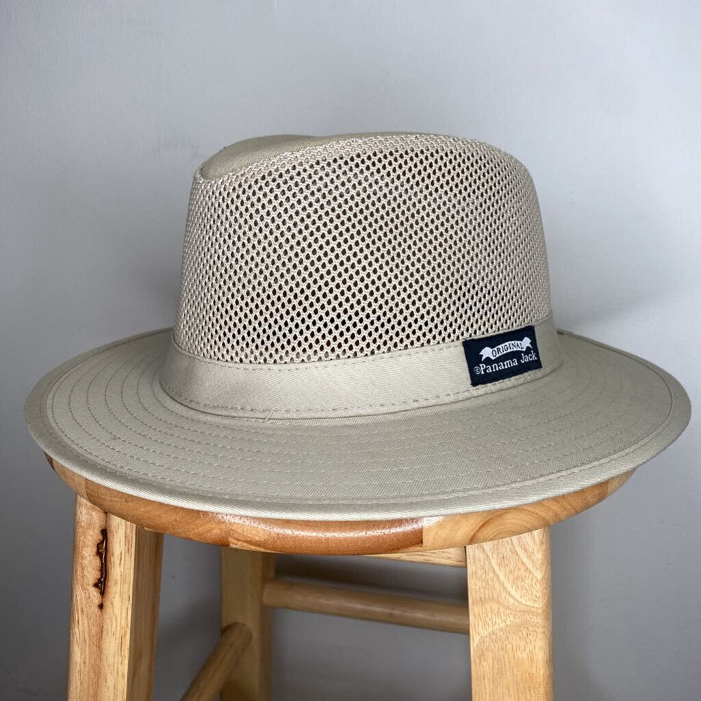 PANAMA JACK - BEIGE MESH SAFARI HAT