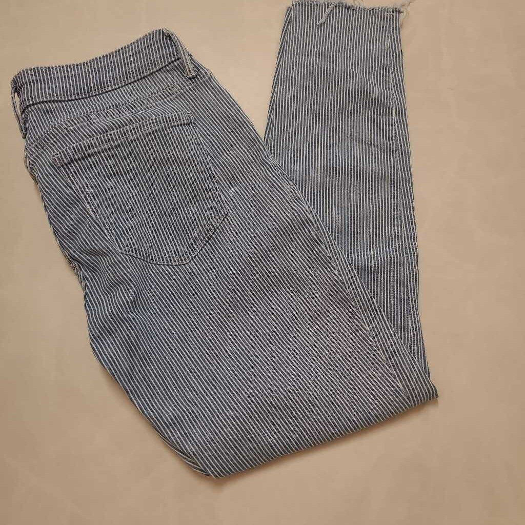 BLUE & WHITE STRIPED PANTS