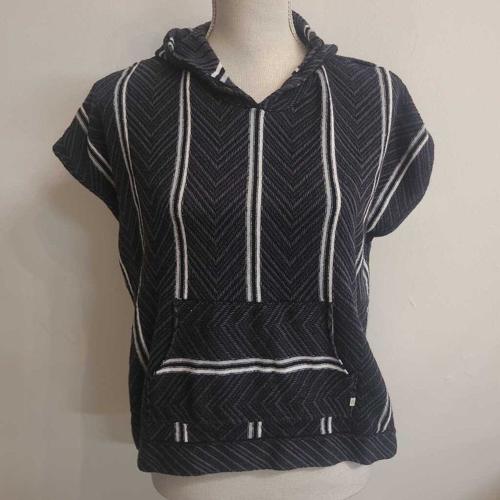 STRIPE PULLOVER WITH HOOD