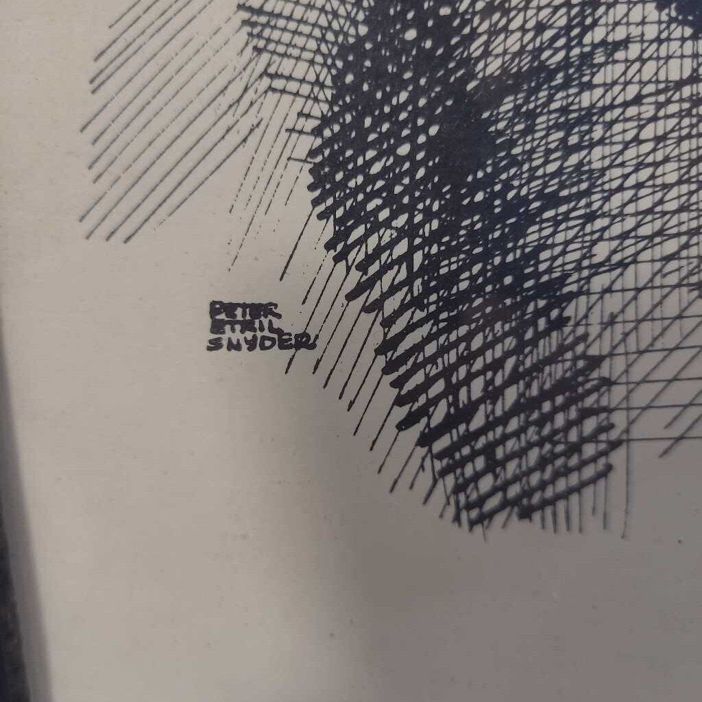 PETER ETRIL SNYDER~ MENNONITE MALE SKETCHE