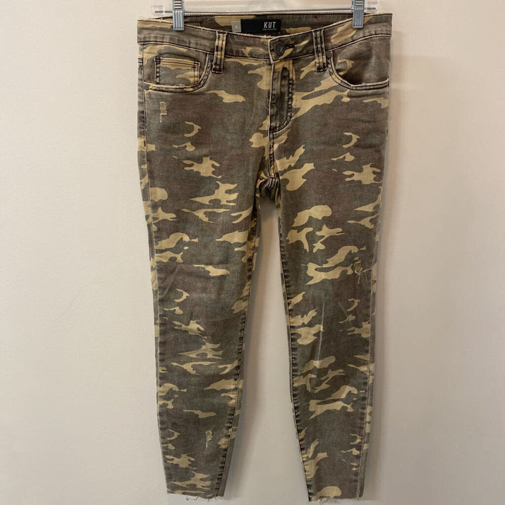 KUT FROM THE KLOTH - GREEN CAMO SKINNY JEANS