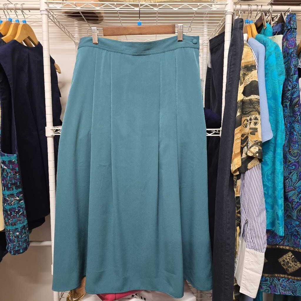 Tilley Silks Teal Skirt SZL