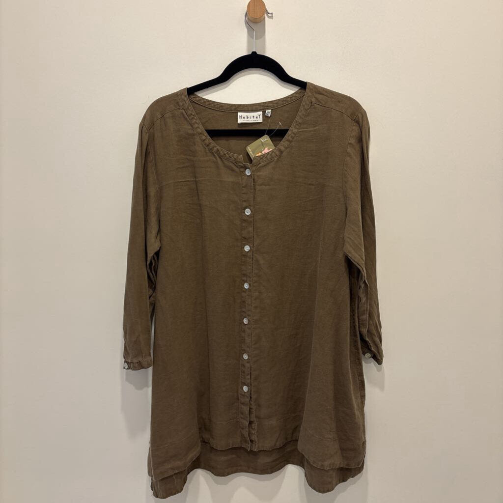HABITAT - LINEN BUTTON DOWN