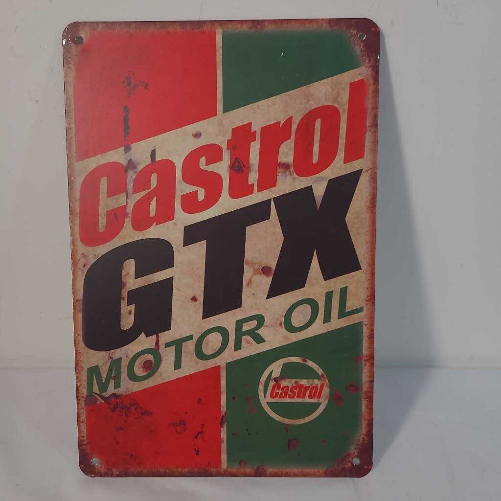 CASTROL GTX TIN SIGN