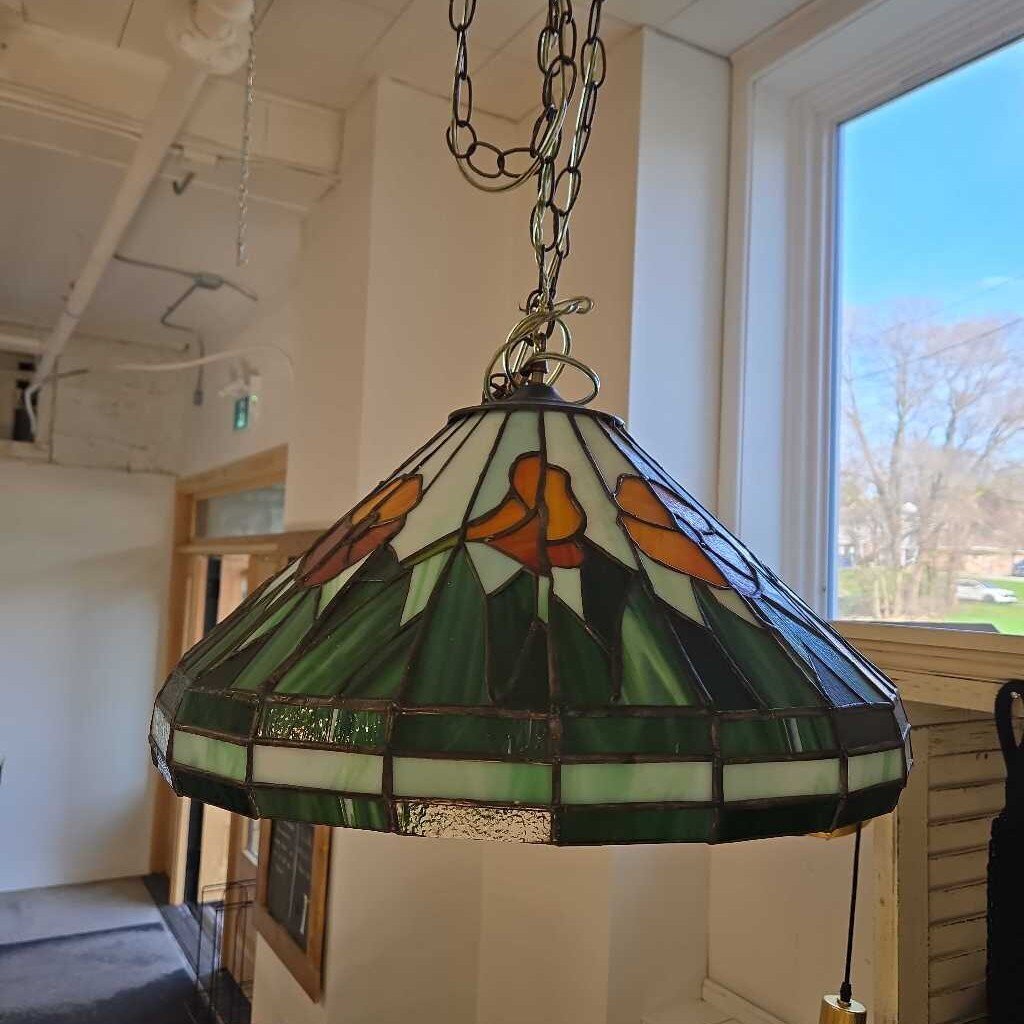 ART GLASS HANGING LIGHT