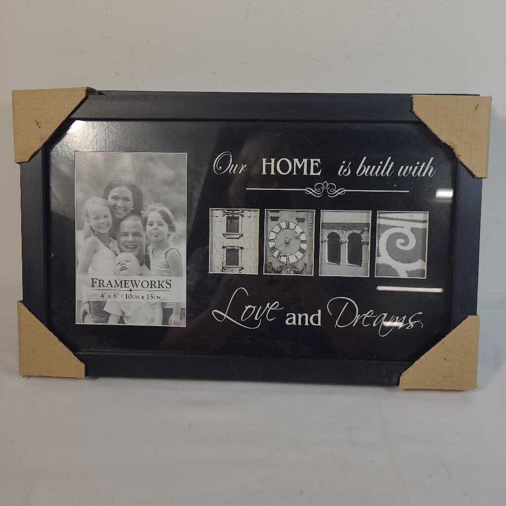 OUR HOME IS BUILT PHOTO FRAME
