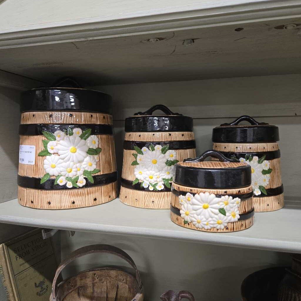 BARREL STYLE CANISTER SET