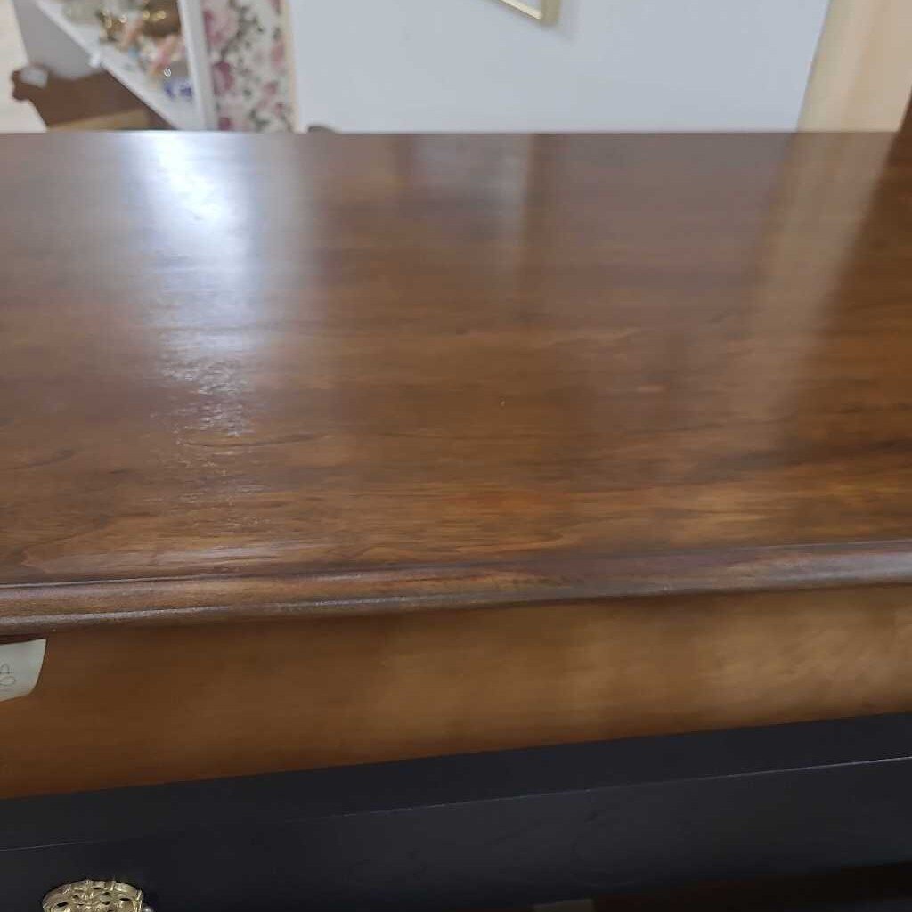 NEWLY PAINTED BLACK 4 DRAWER DRESSER