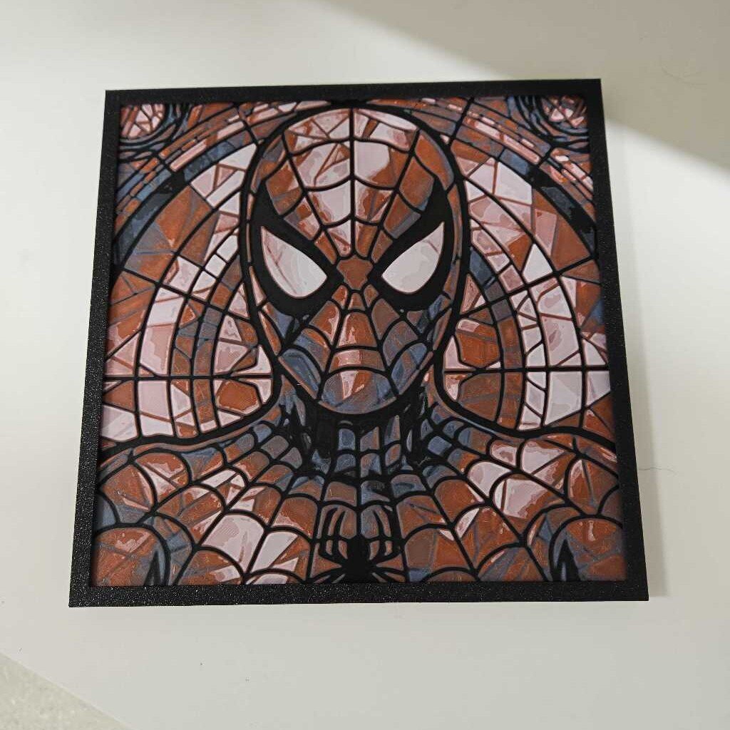 SpiderMan Stained Glass