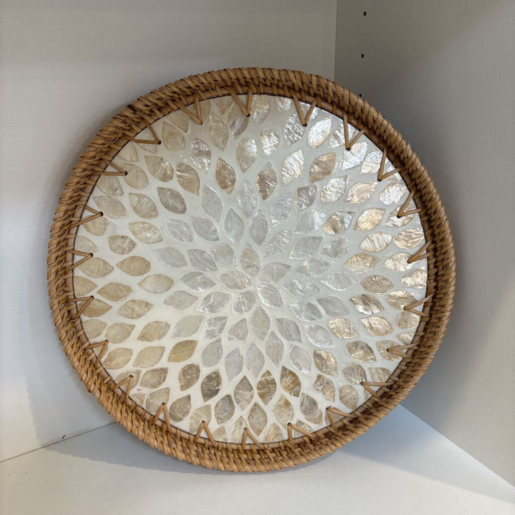 Mosiac Whicker Table Tray