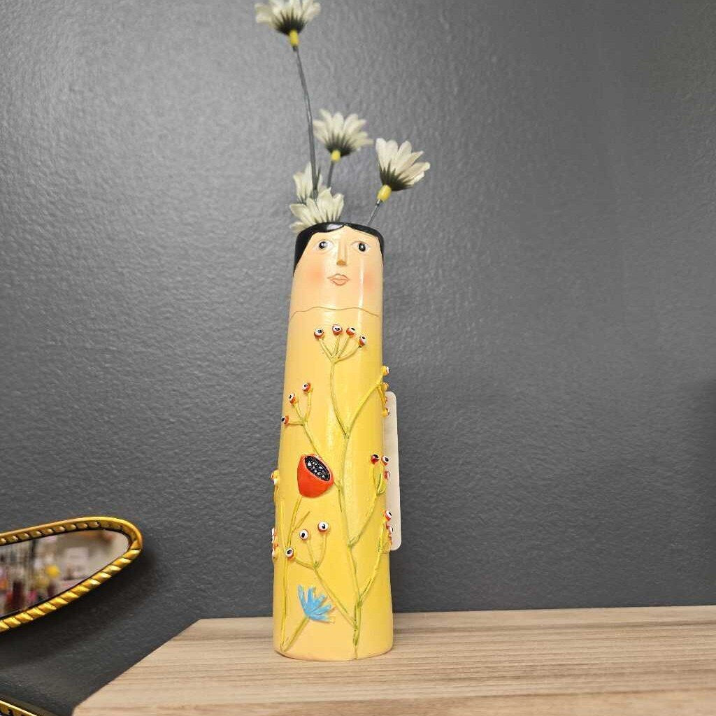 FACE BUD RESIN VASE - STYLE F