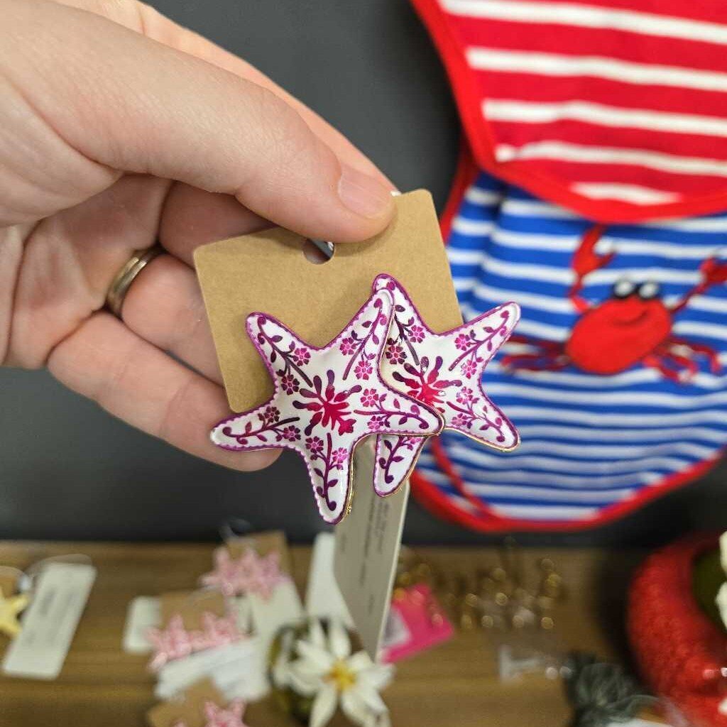 STARFISH EARRINGS - PURPLE