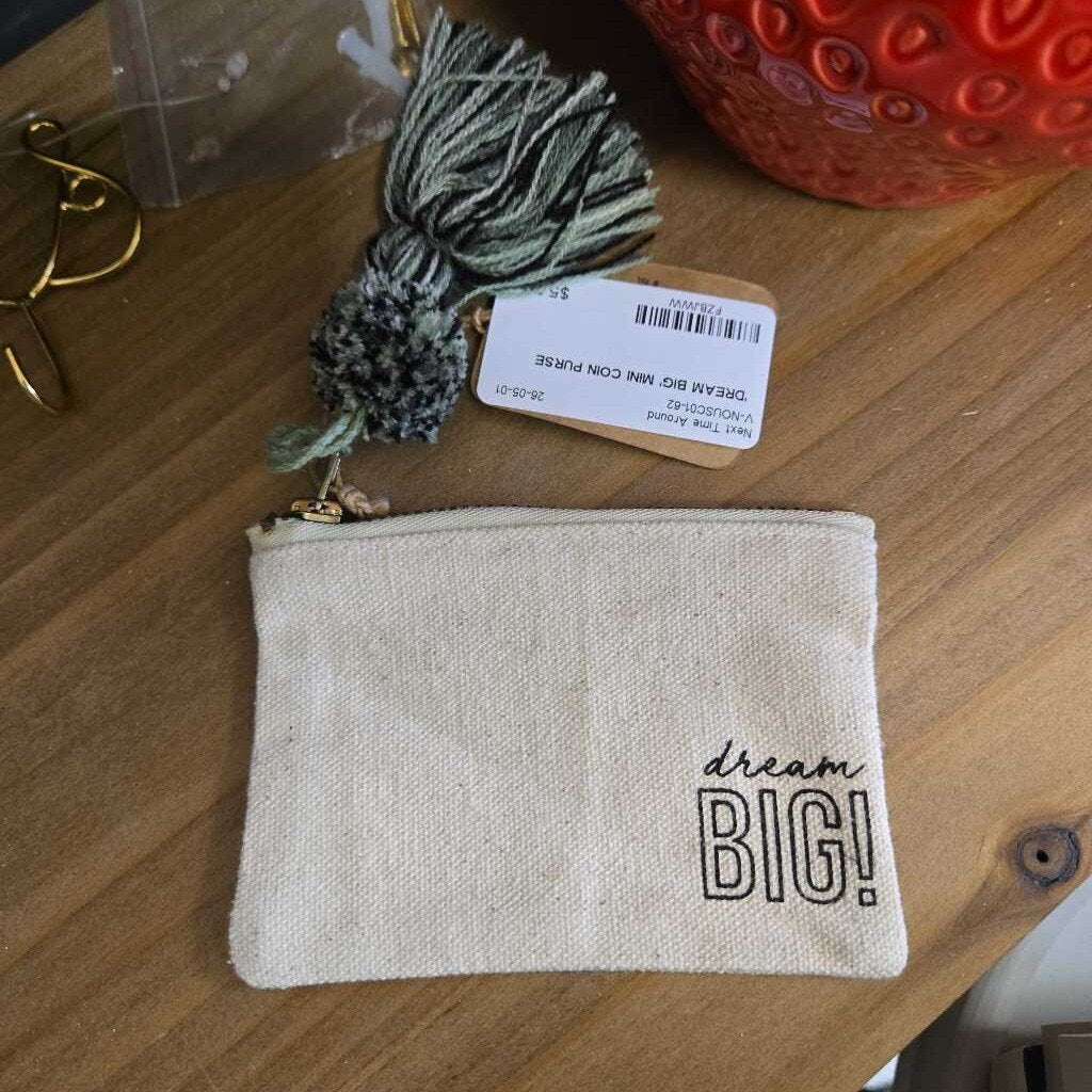 'DREAM BIG' MINI COIN PURSE