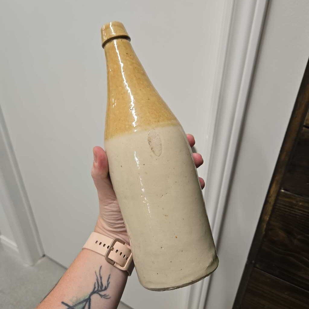 ANTIQUE STONEWARE GINGER BEER BOTTLE