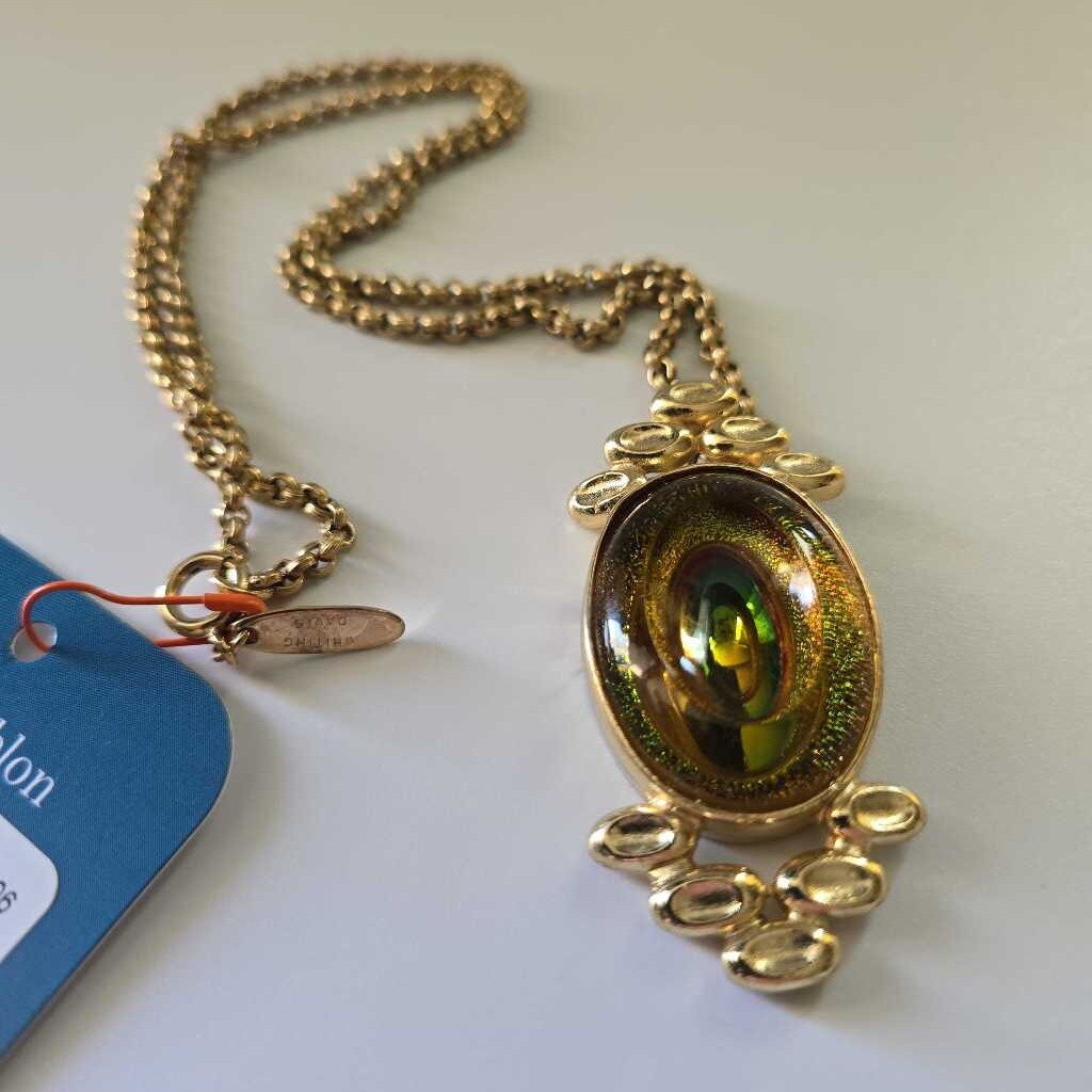 1960s Whiting & Davis Pendant Necklace
