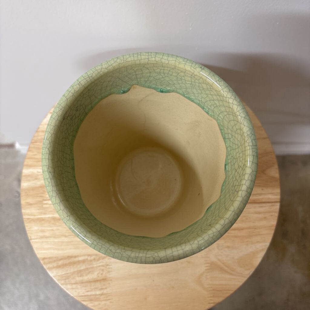 Green Crackled Glaze Ceramic Vase