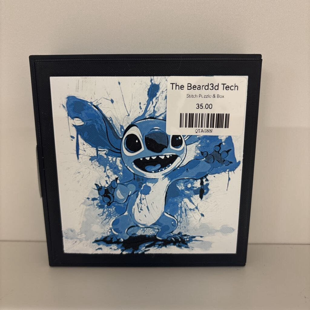 Stitch 3D Printed Puzzle with Box