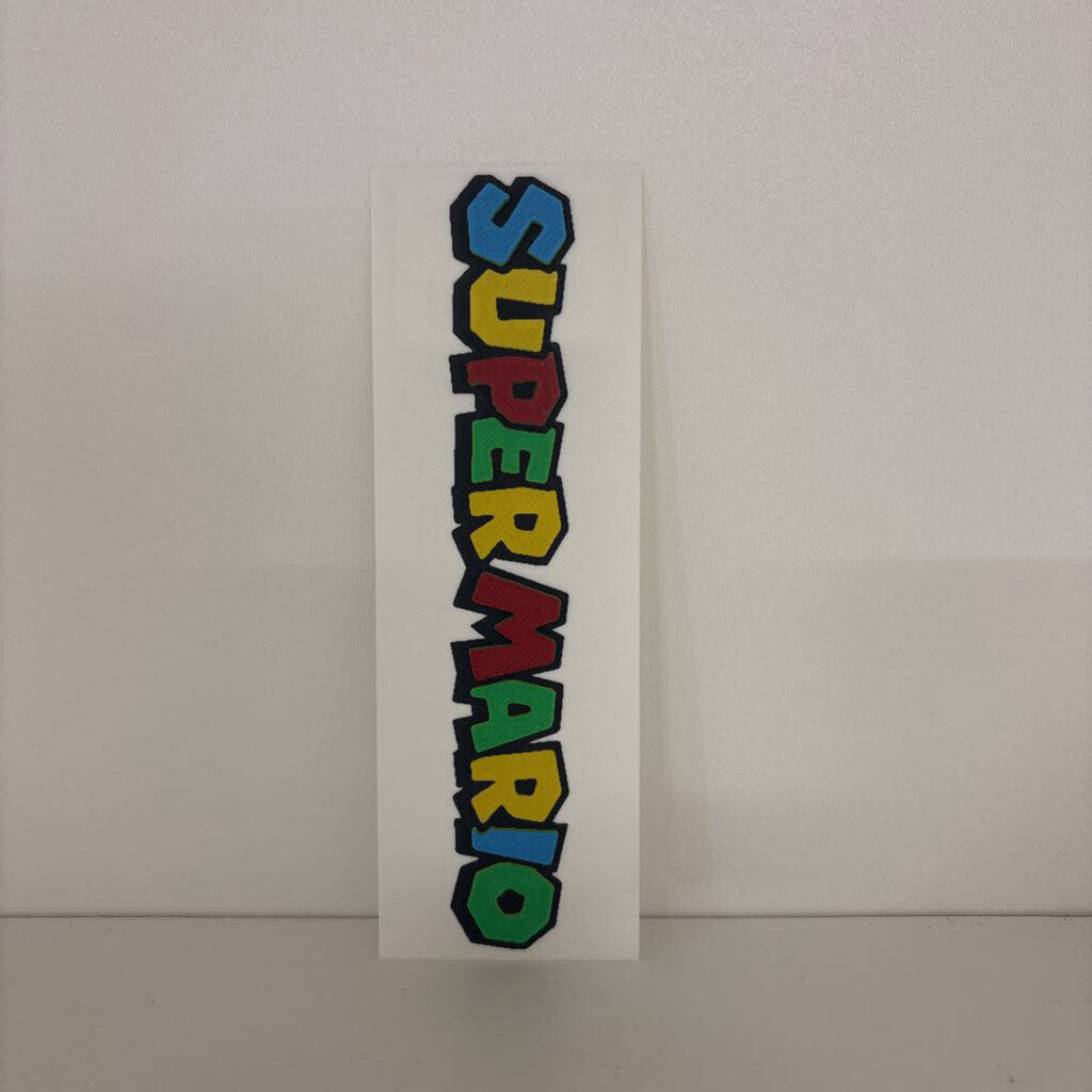 SuperMario White Bookmark