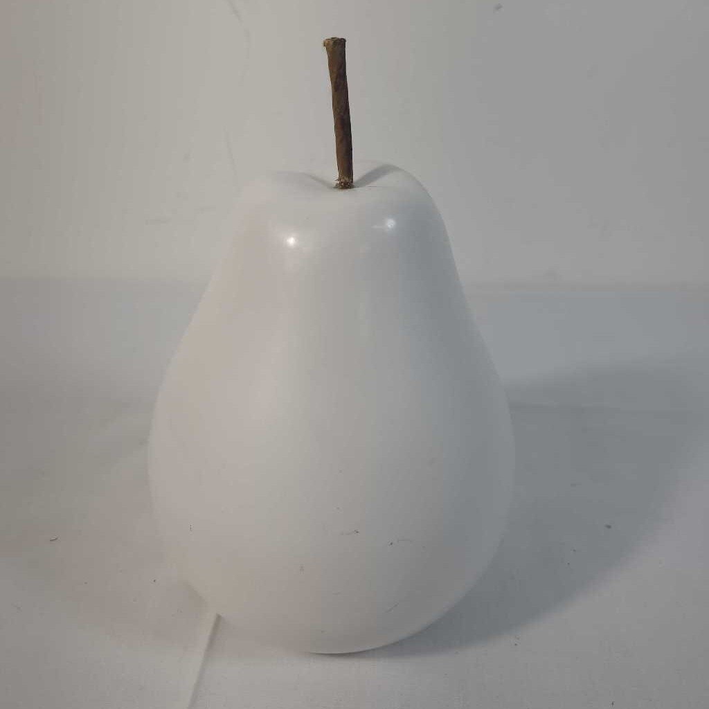 WHITE CERAMIC PEAR