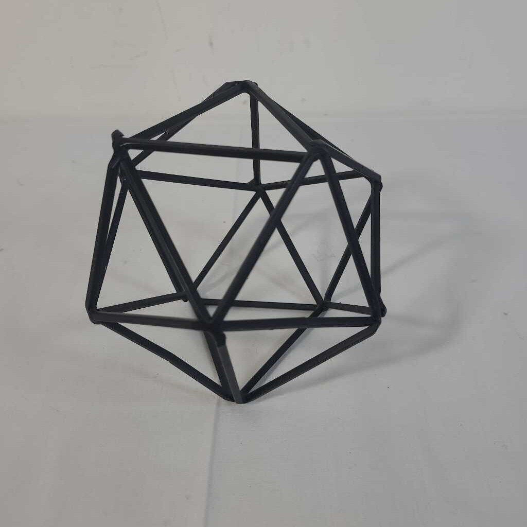 BLACK GEOMETRIC SHAPE DECOR