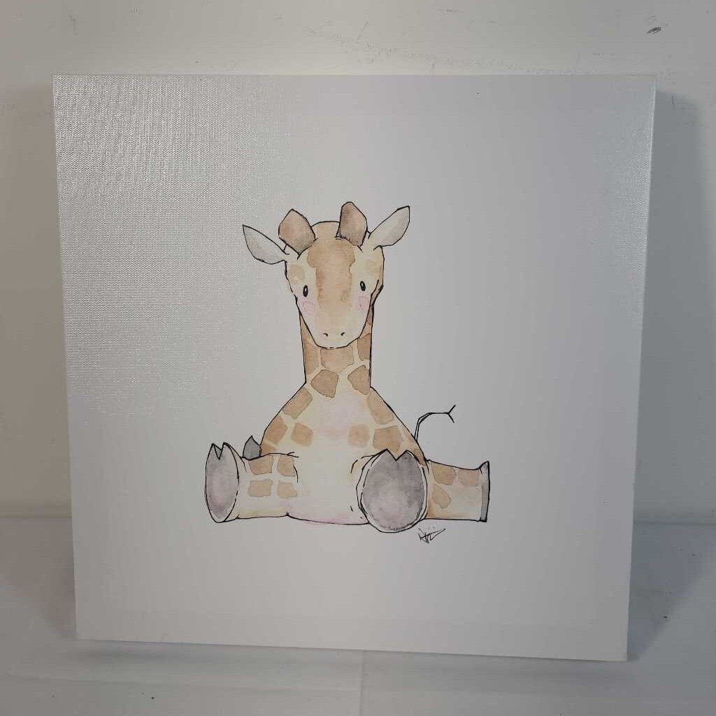 BABY GIRAFFE CANVAS