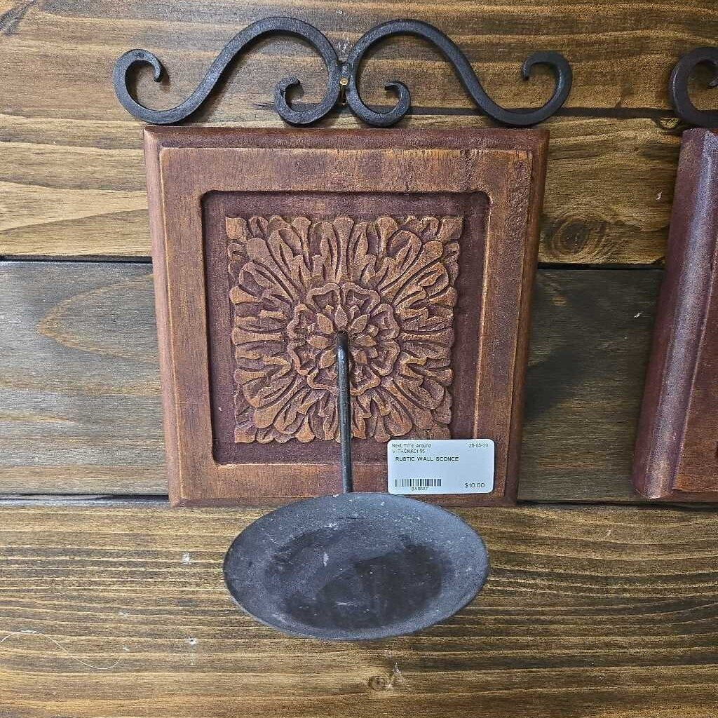 RUSTIC WALL SCONCE