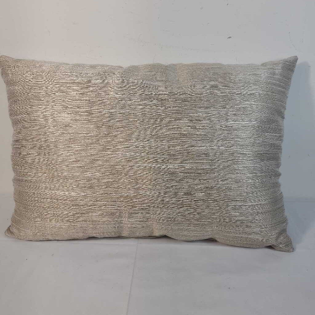 BEIGE STRIPPED LUMBAR PILLOW