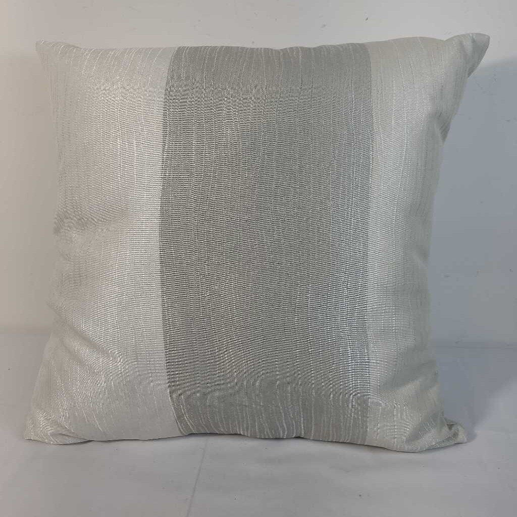 GREY/WHITE STRIPPED PILLOW