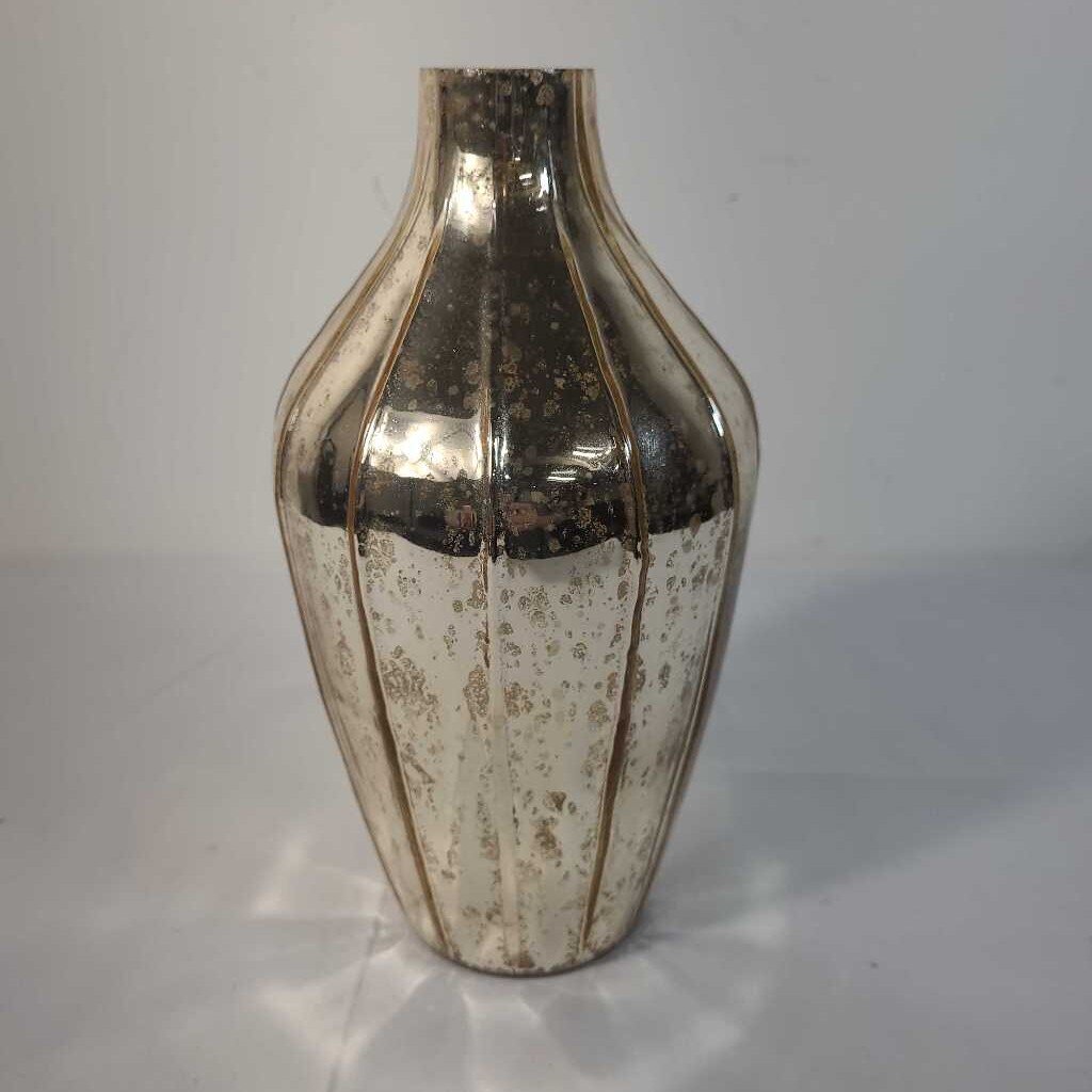 GOLD MERCURY GLASS VASE