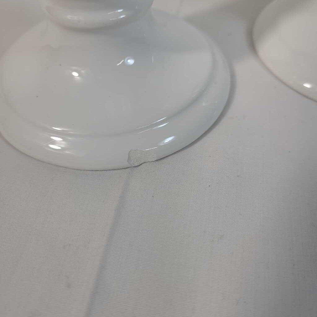 PR VTG PORCELAIN CANDLE HOLDERS