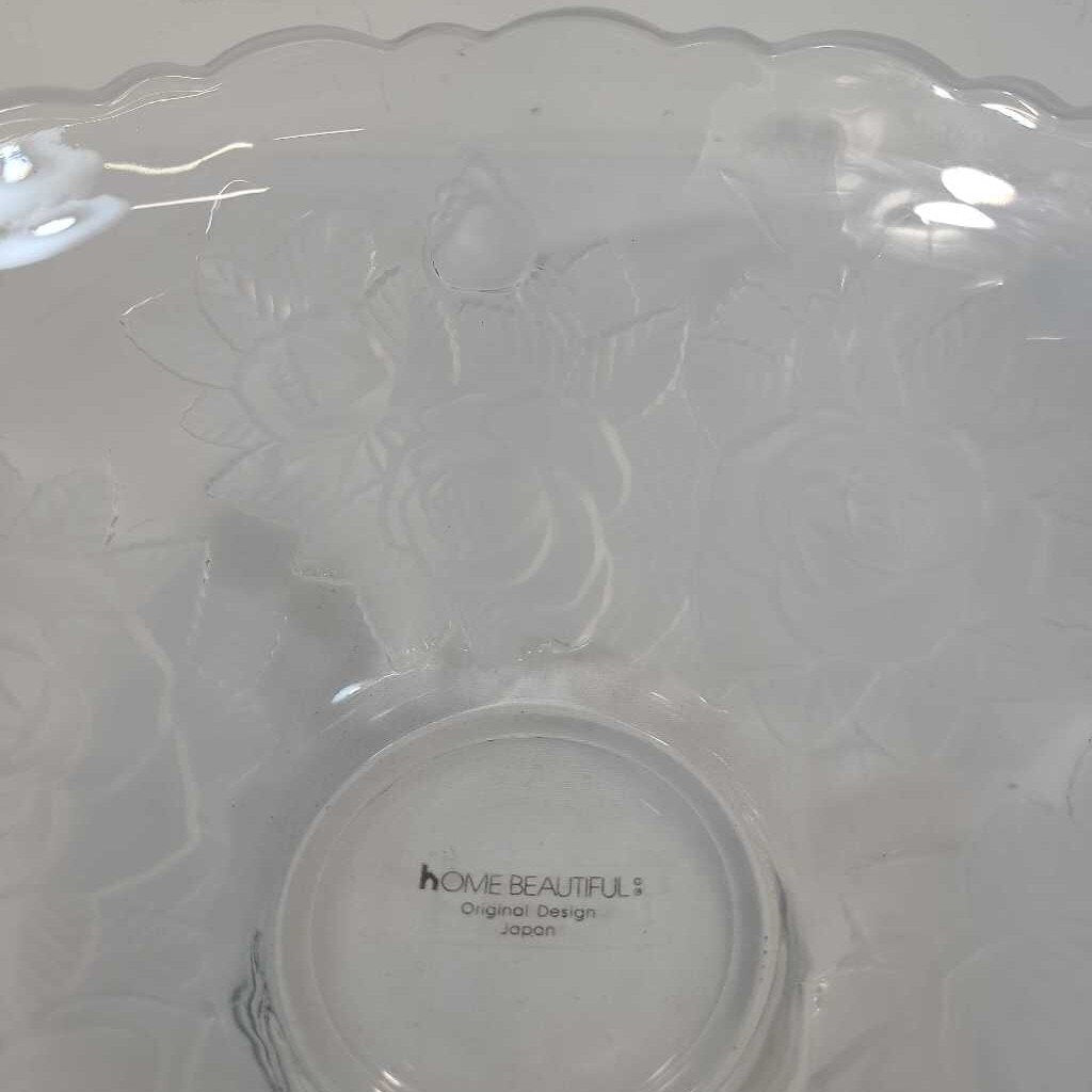 WINTER ROSE CRYSTAL BOWL