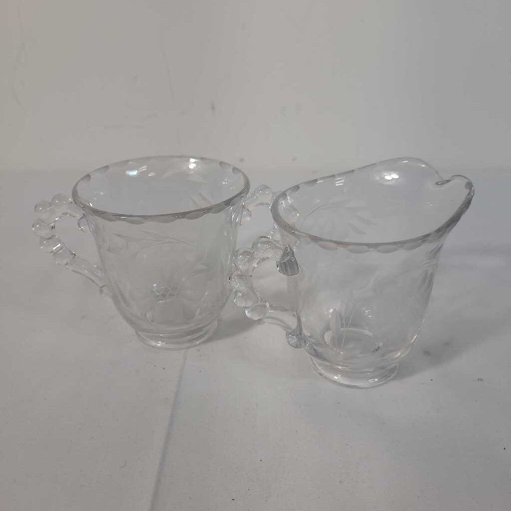 VTG CANDLWICK CORNFLOWER CR & SUGAR