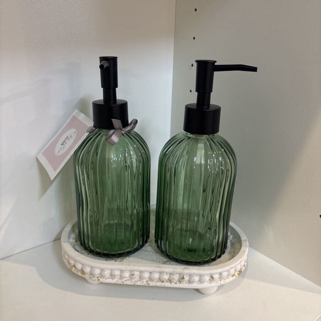 3PC Soap Dispenser with Tray