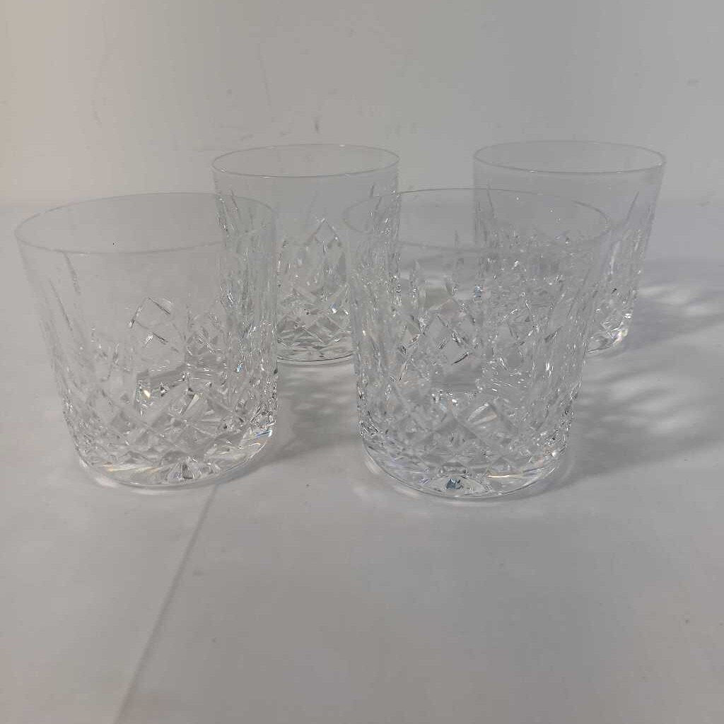 S/4 WATERFORD CRYSTAL WISKEY GLASSES