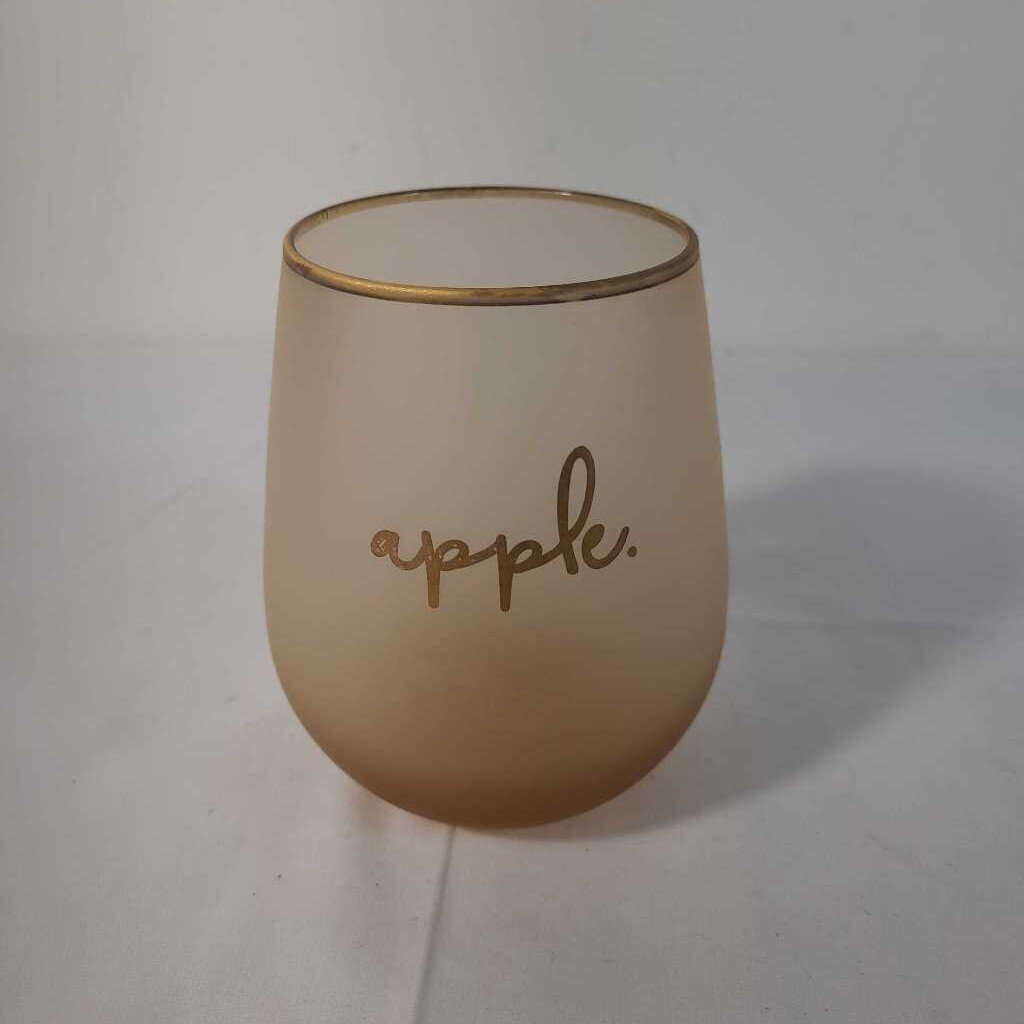 STEMLESS WINE GLASS~APPLE
