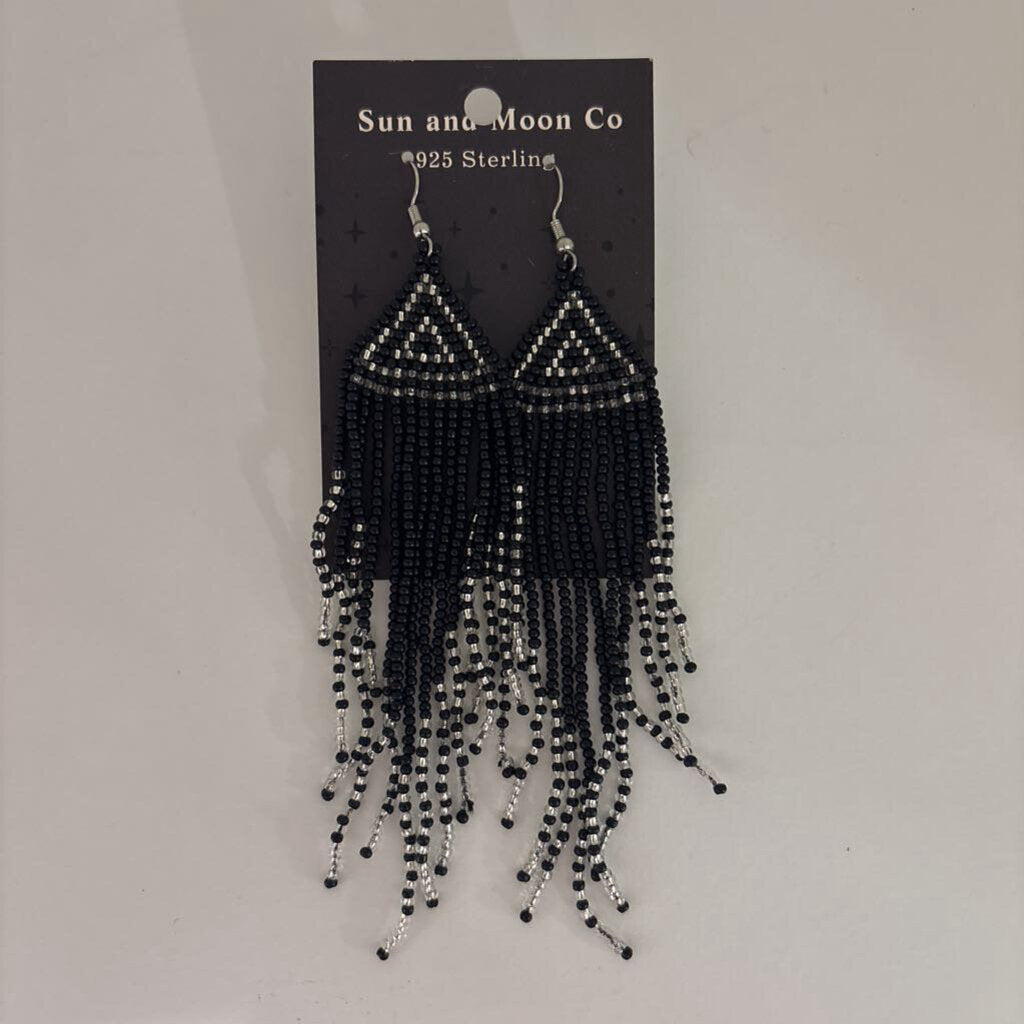 Vintage Black, White, And Gray Tassels.