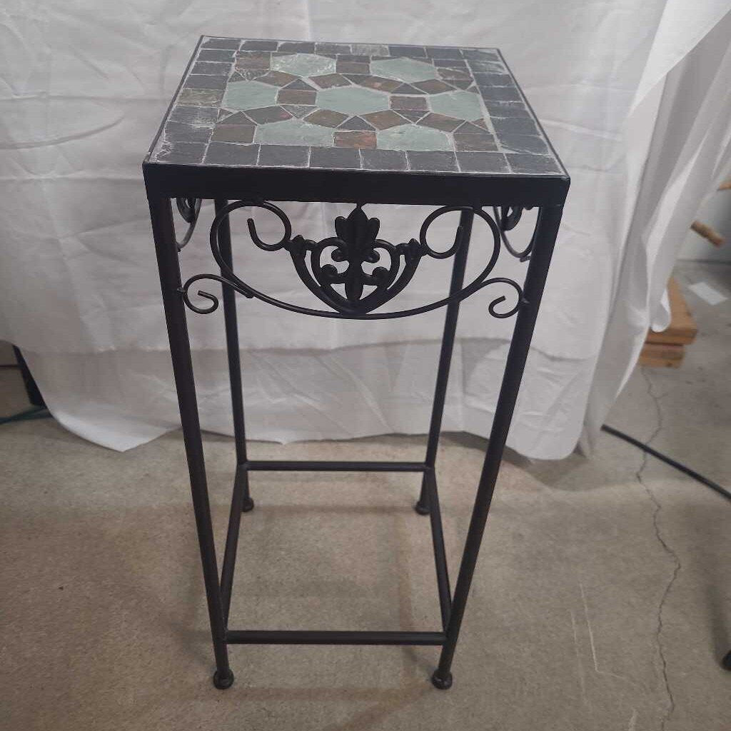 SLATE TOP PLANT STAND