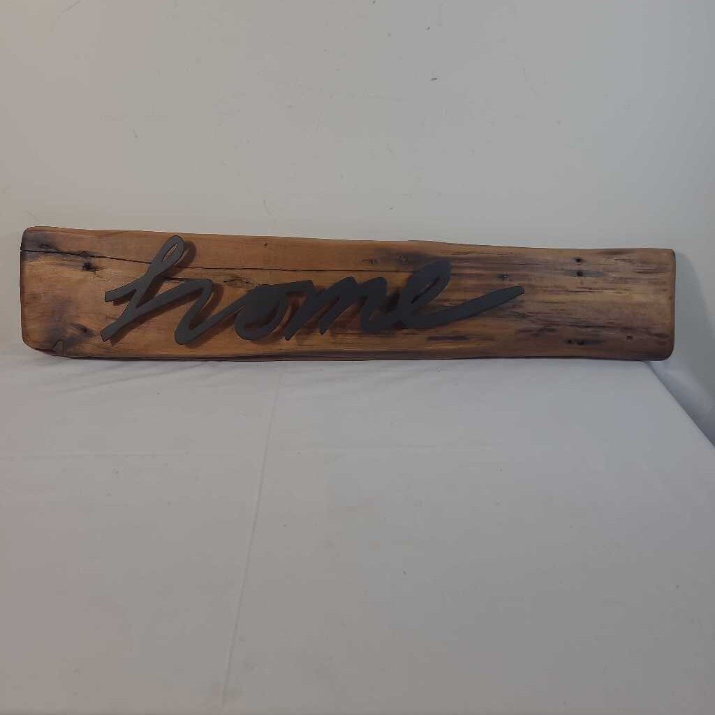 "HOME" WOOD SIGN