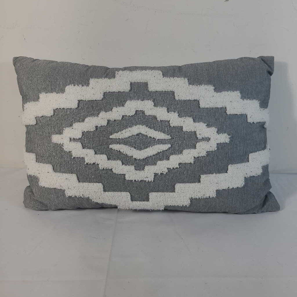 GREY LUMBAR PILLOW