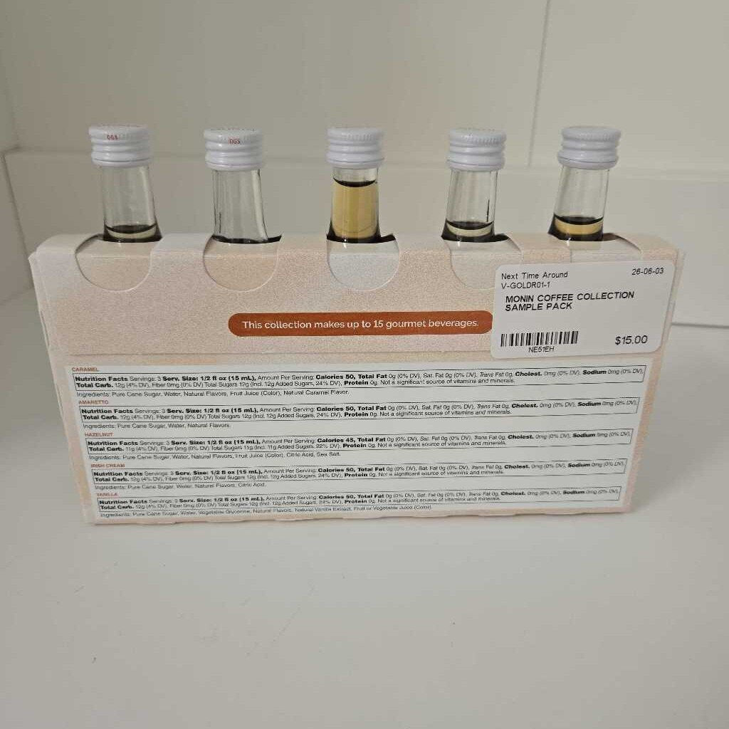 MONIN COFFEE COLLECTION SAMPLE PACK