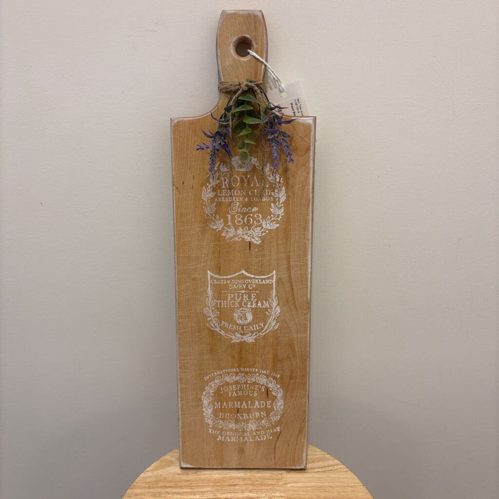 Wood Board with Lavender