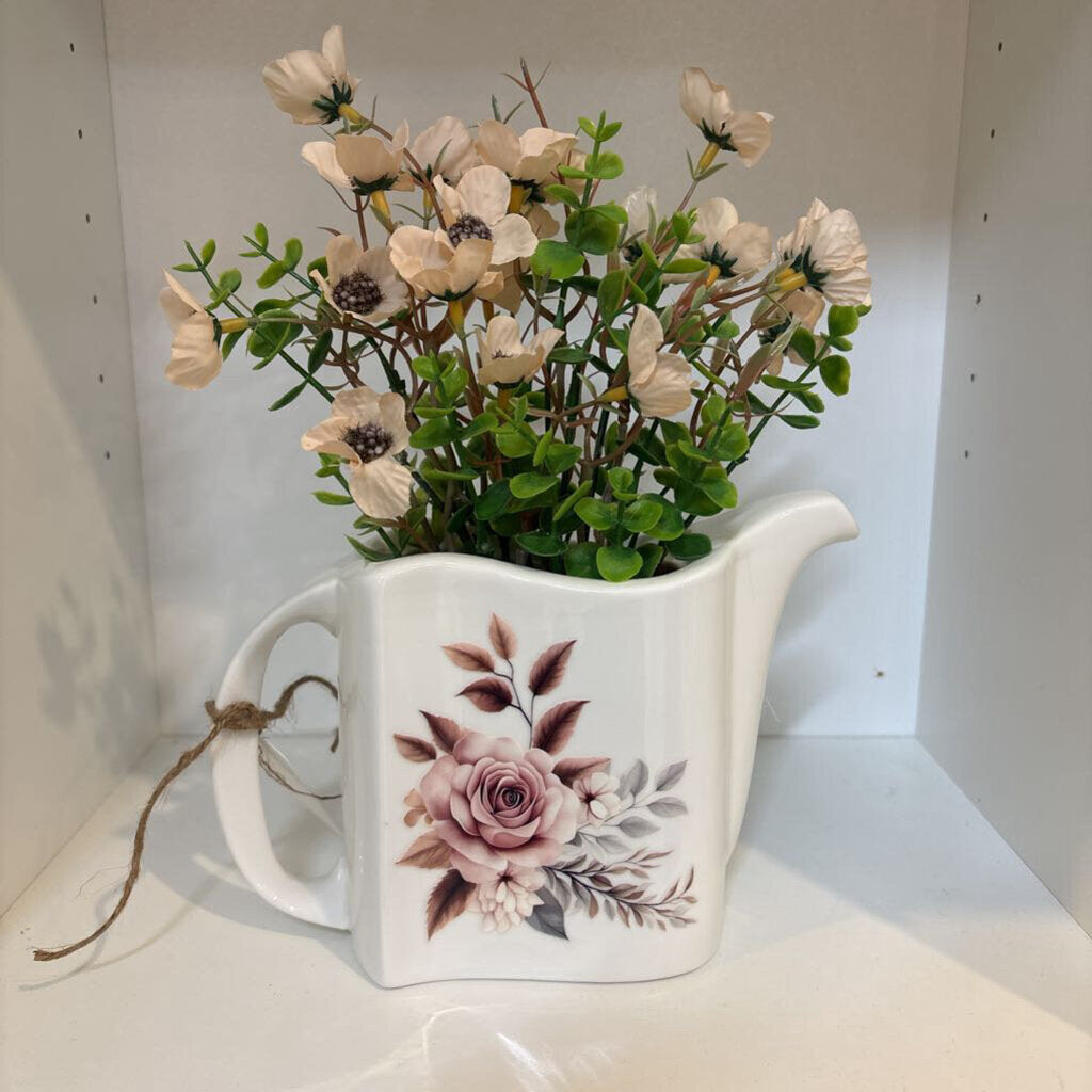 Teapot with Pink Florals