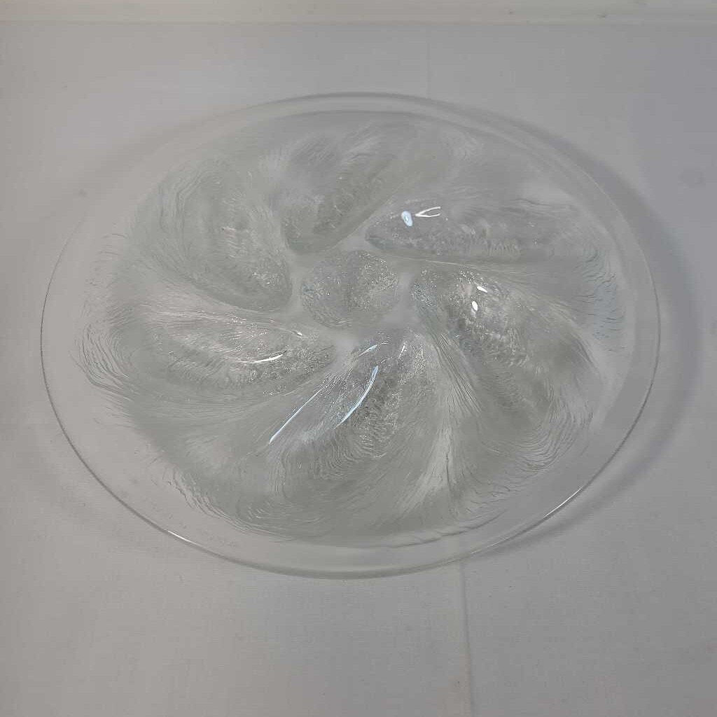 VTG TEXTURED OYSTER PLATE