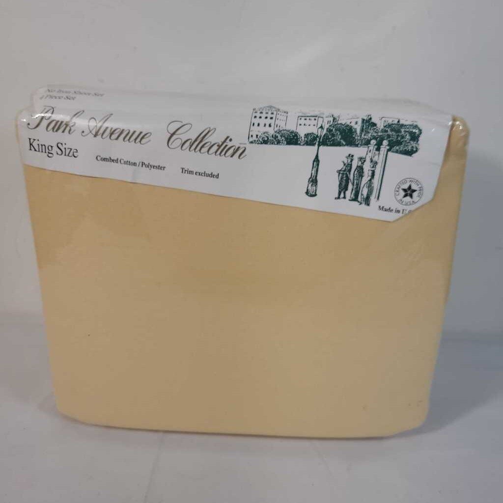 4PC KING BEDDING - YELLOW