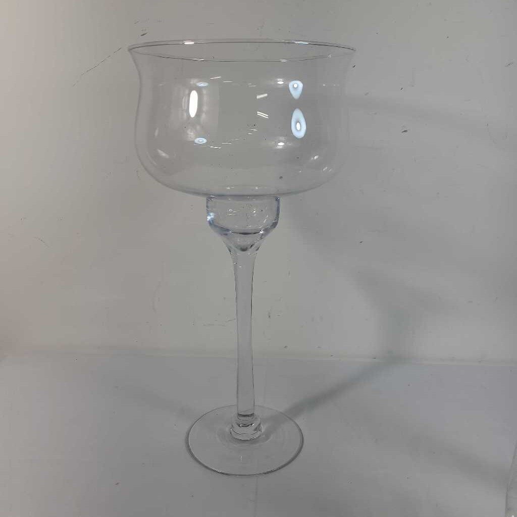 OVERSIZED WINE GLASS CANDLE HOLDER