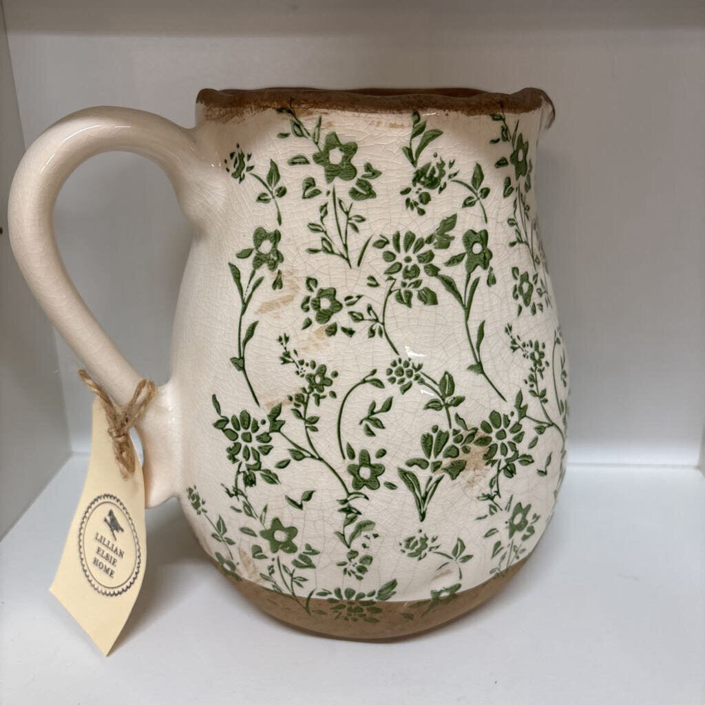 Distressed French Country Cottage Pitcher