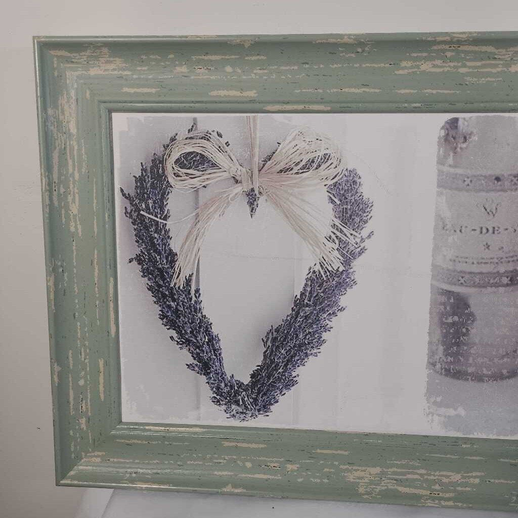LAVENDER ART IN SHABBY FRAME